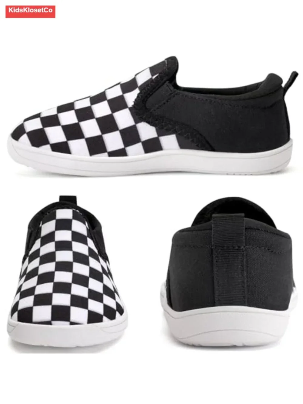 Toddler Minimalist Barefoot Slip On Canvas Sneakers Zero Drop Sole Wide Toe Box